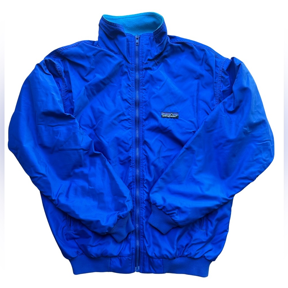 Vintage Patagonia Cobalt Fleece-Lined Windbreaker Jacket